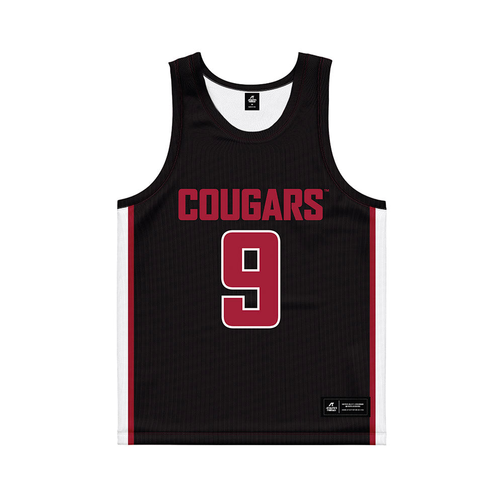 WSU - NCAA Women's Basketball : Tanja Valancic - Black Basketball Jersey-0