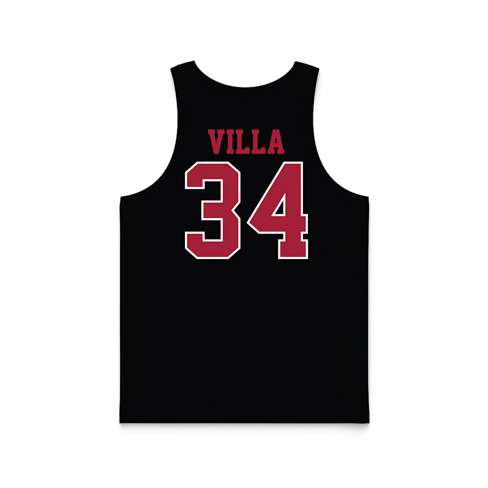 WSU - NCAA Women's Basketball : Jenna Villa - Black Basketball Jersey