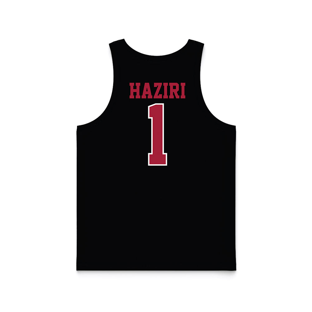 WSU - NCAA Women's Basketball : Malvina Haziri - Black Basketball Jersey-1