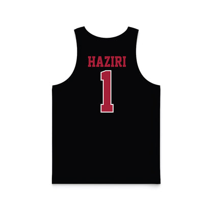 WSU - NCAA Women's Basketball : Malvina Haziri - Black Basketball Jersey-1