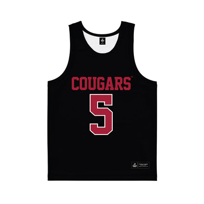 WSU - NCAA Women's Basketball : Jean Chiu - Black Basketball Jersey-0