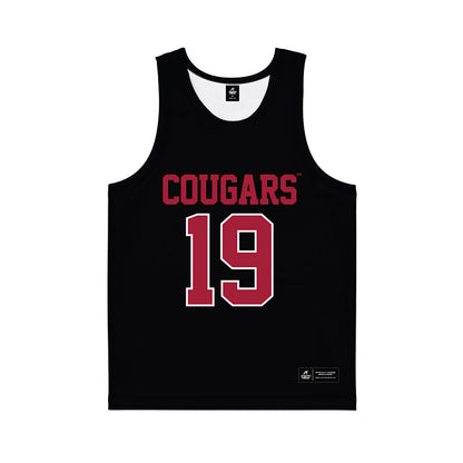 WSU - NCAA Women's Basketball : Charlotte Abraham - Black Basketball Jersey-0