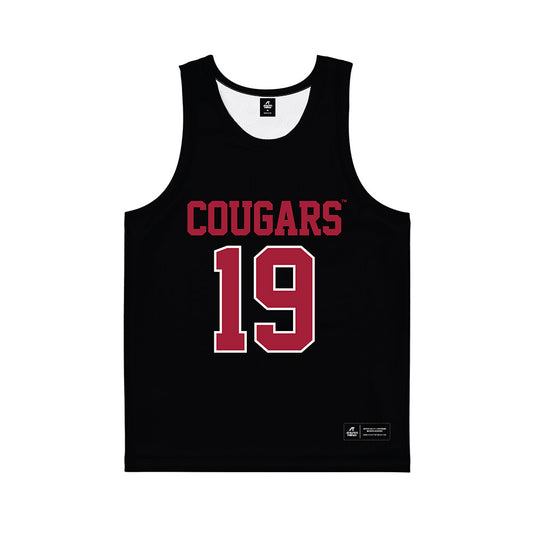 WSU - NCAA Women's Basketball : Charlotte Abraham - Black Basketball Jersey-0