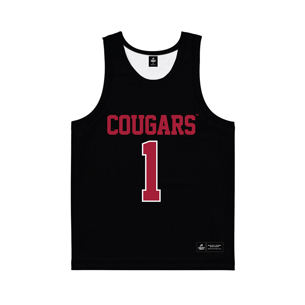 WSU - NCAA Women's Basketball : Malvina Haziri - Black Basketball Jersey-0