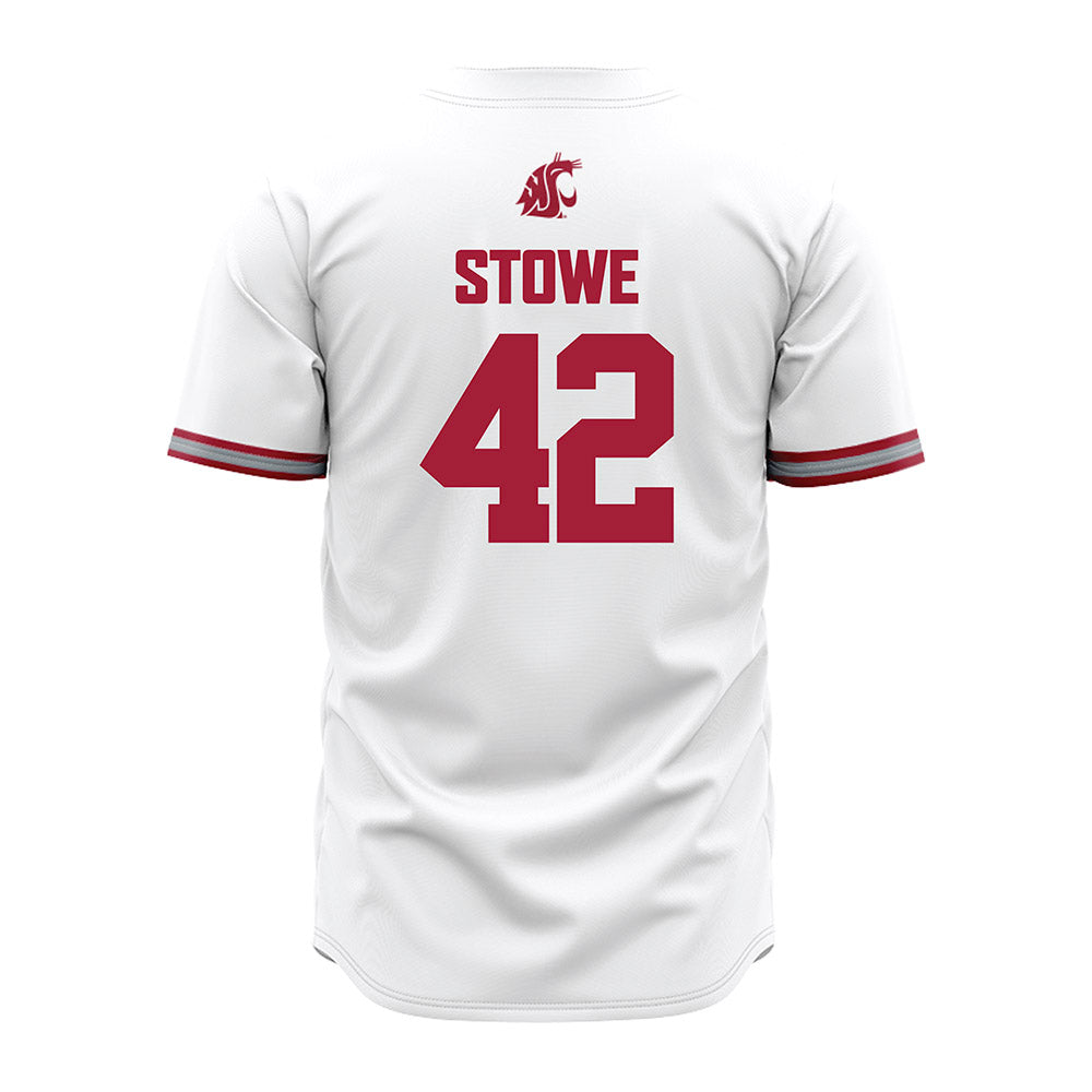 WSU - NCAA Baseball : Trevor Stowe - White Jersey-1