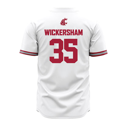 WSU - NCAA Baseball : Kaden Wickersham - White Jersey