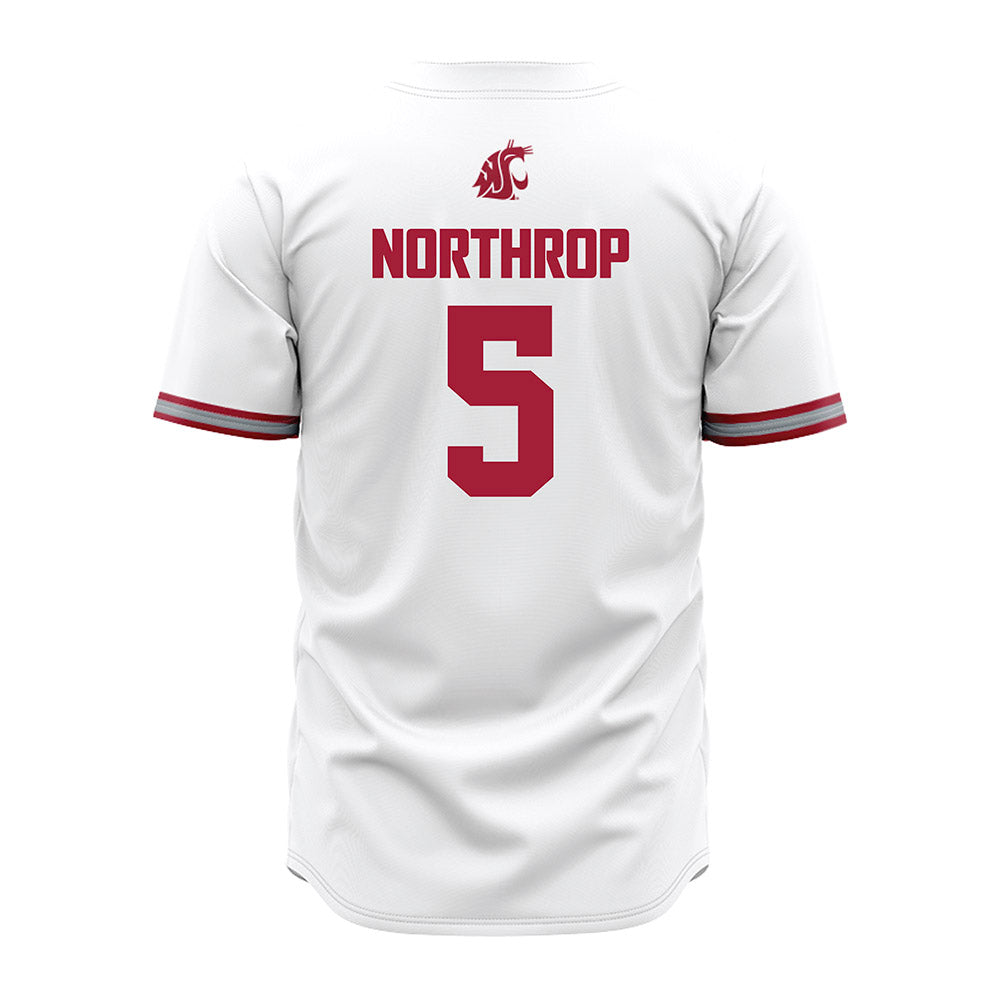 WSU - NCAA Baseball : Kyler Northrop - White Jersey-1