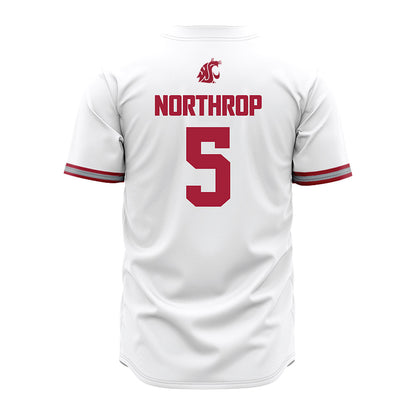 WSU - NCAA Baseball : Kyler Northrop - White Jersey-1