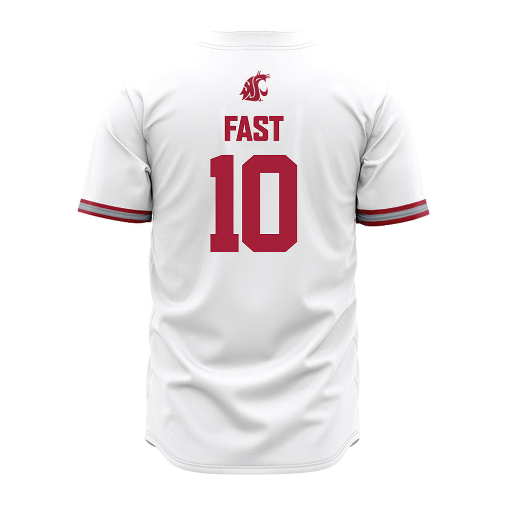 WSU - NCAA Baseball : Taber Fast - White Jersey-1