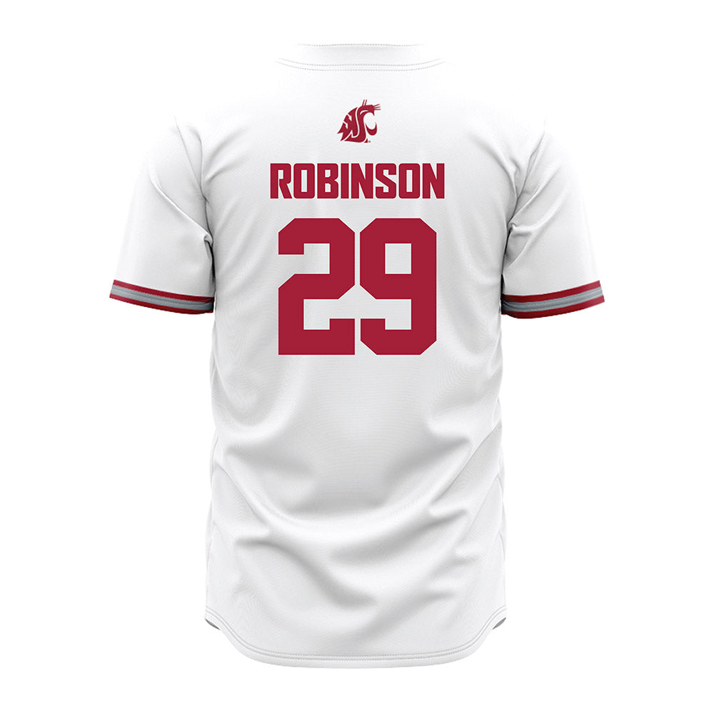 WSU - NCAA Baseball : Jacob Robinson - White Jersey