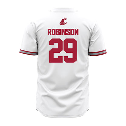 WSU - NCAA Baseball : Jacob Robinson - White Jersey