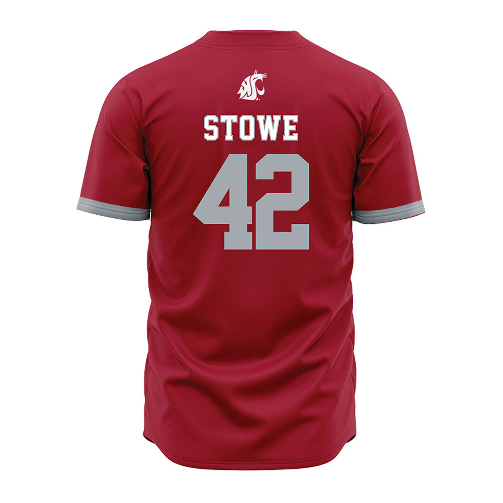 WSU - NCAA Baseball : Trevor Stowe - Red Jersey-1