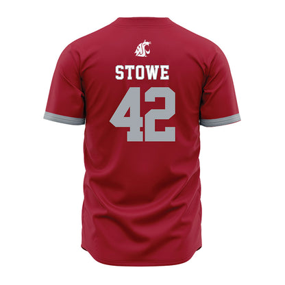 WSU - NCAA Baseball : Trevor Stowe - Red Jersey-1