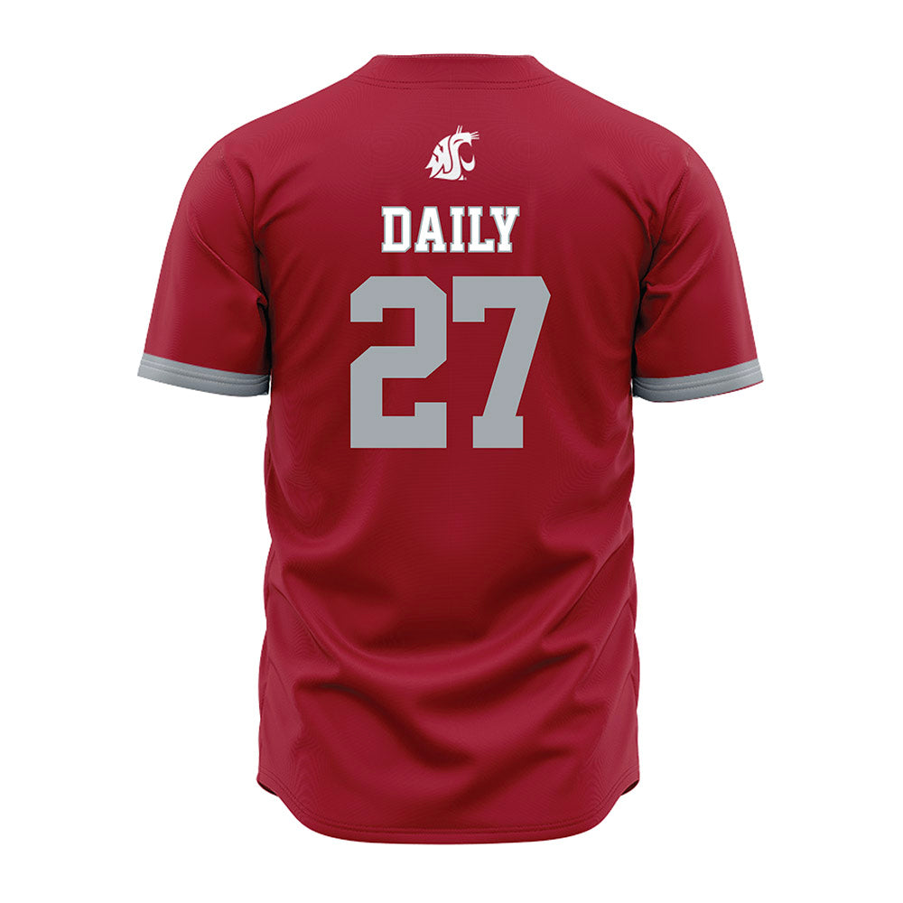 WSU - NCAA Baseball : Lleyton Daily - Red Jersey-1