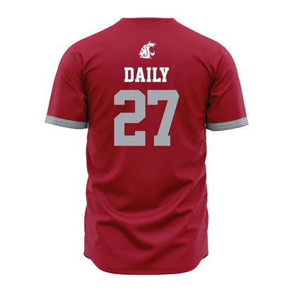 WSU - NCAA Baseball : Lleyton Daily - Red Jersey-1
