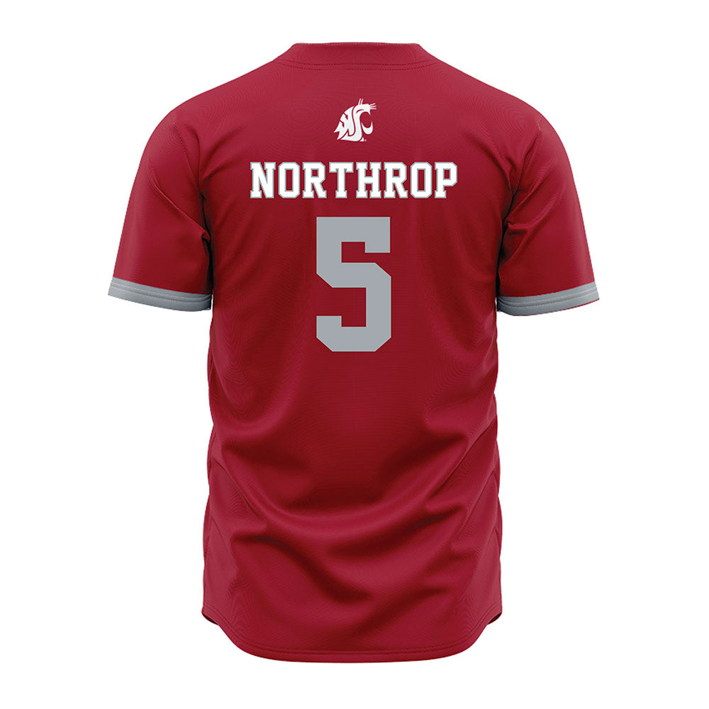 WSU - NCAA Baseball : Kyler Northrop - Red Jersey-1