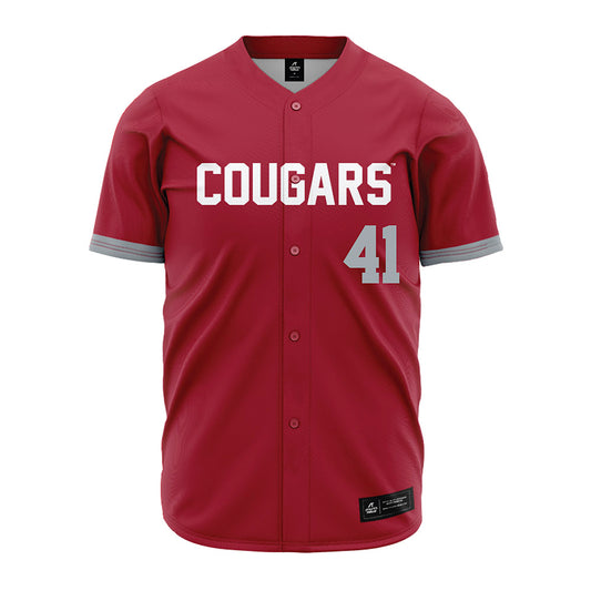 WSU - NCAA Baseball : Bryce Chambers - Red Jersey-0