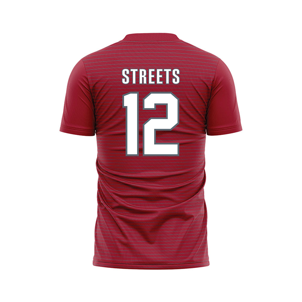 WSU - NCAA Women's Soccer : Emery Streets - Red Soccer Jersey-1