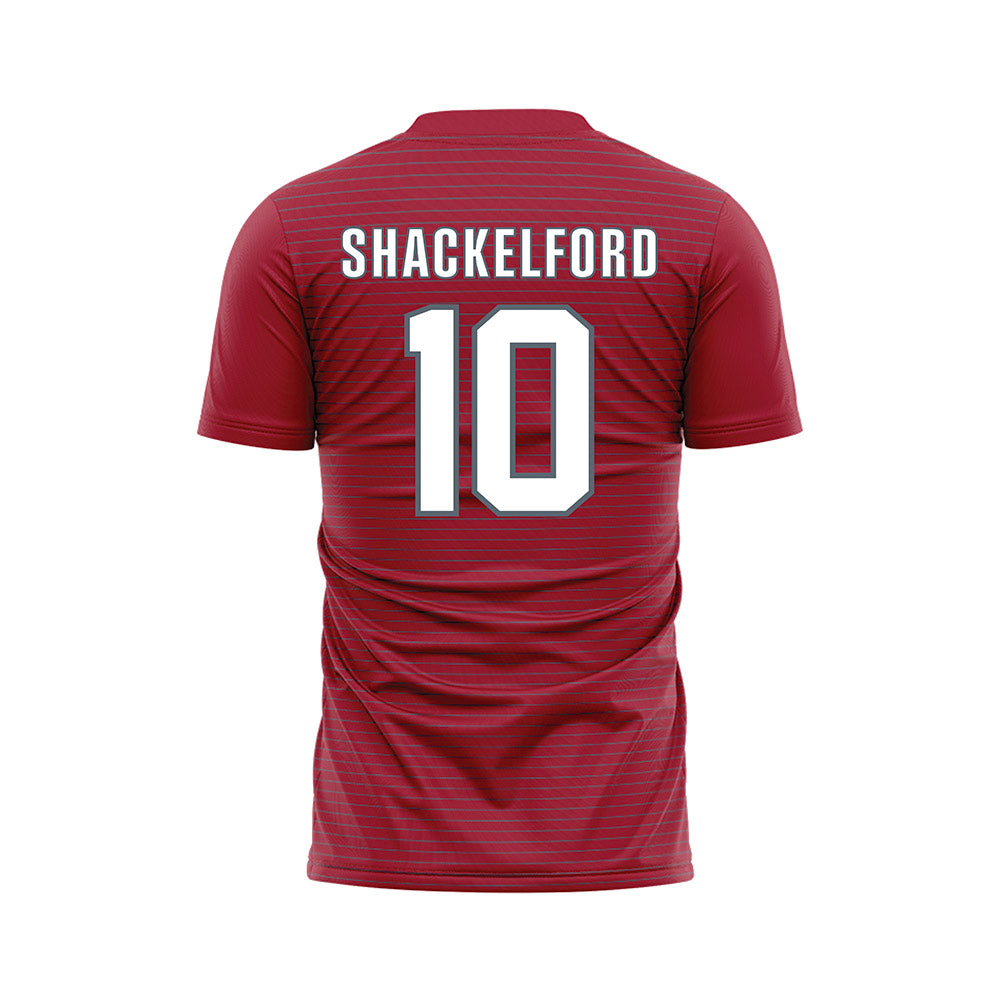 WSU - NCAA Women's Soccer : Audrey Shackelford - Red Soccer Jersey-1