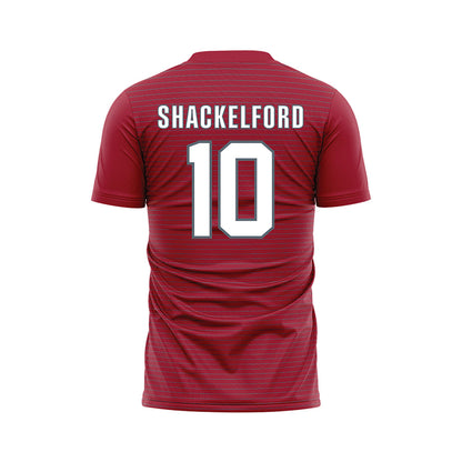 WSU - NCAA Women's Soccer : Audrey Shackelford - Red Soccer Jersey-1