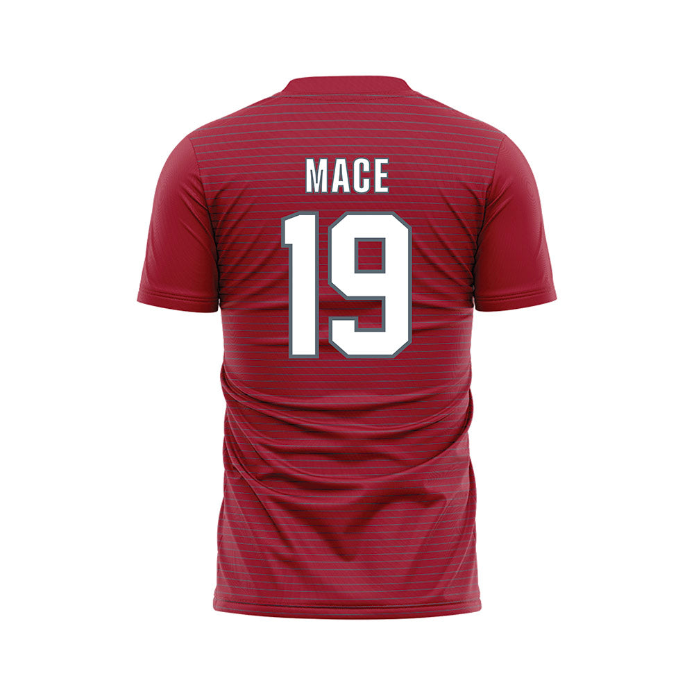WSU - NCAA Women's Soccer : Maggie Mace - Red Soccer Jersey-1