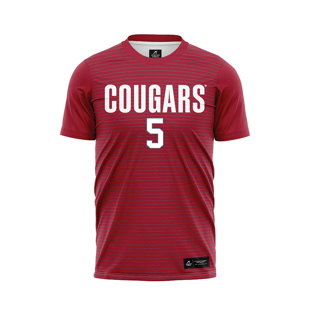 WSU - NCAA Women's Soccer : Keira Mitchell - Red Soccer Jersey-0