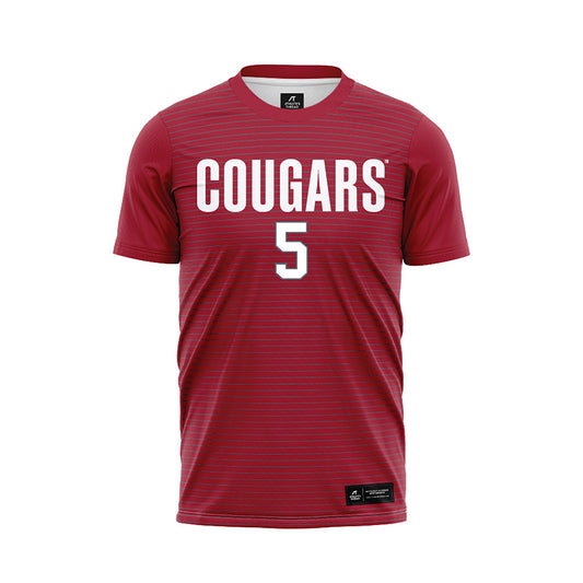 WSU - NCAA Women's Soccer : Keira Mitchell - Red Soccer Jersey-0