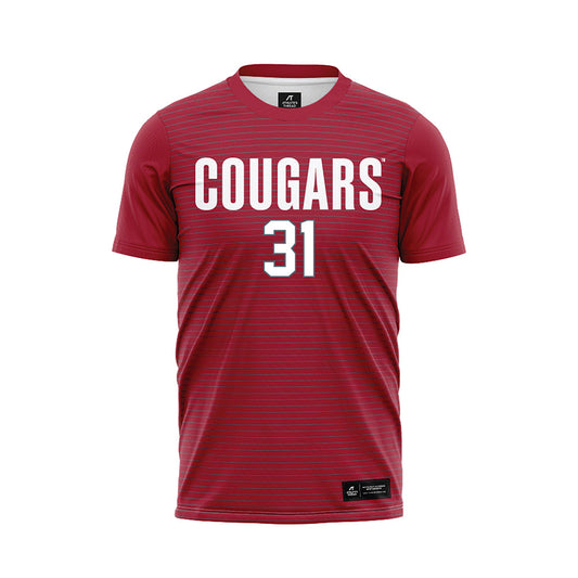 WSU - NCAA Women's Soccer : Rebecca Skinner - Red Soccer Jersey-0