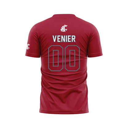 WSU - NCAA Women's Soccer : Sidney Venier - Red Soccer Jersey-1