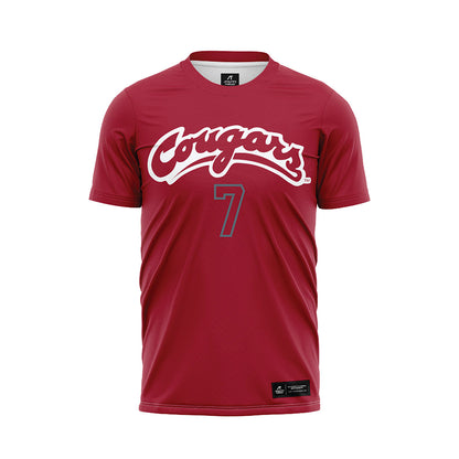 WSU - NCAA Women's Soccer : Ana De Los Santos - Red Soccer Jersey-0