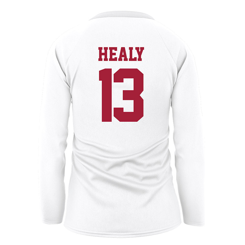 WSU - NCAA Women's Volleyball : Mary Healy - White Volleyball Jersey-1