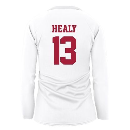 WSU - NCAA Women's Volleyball : Mary Healy - White Volleyball Jersey-1