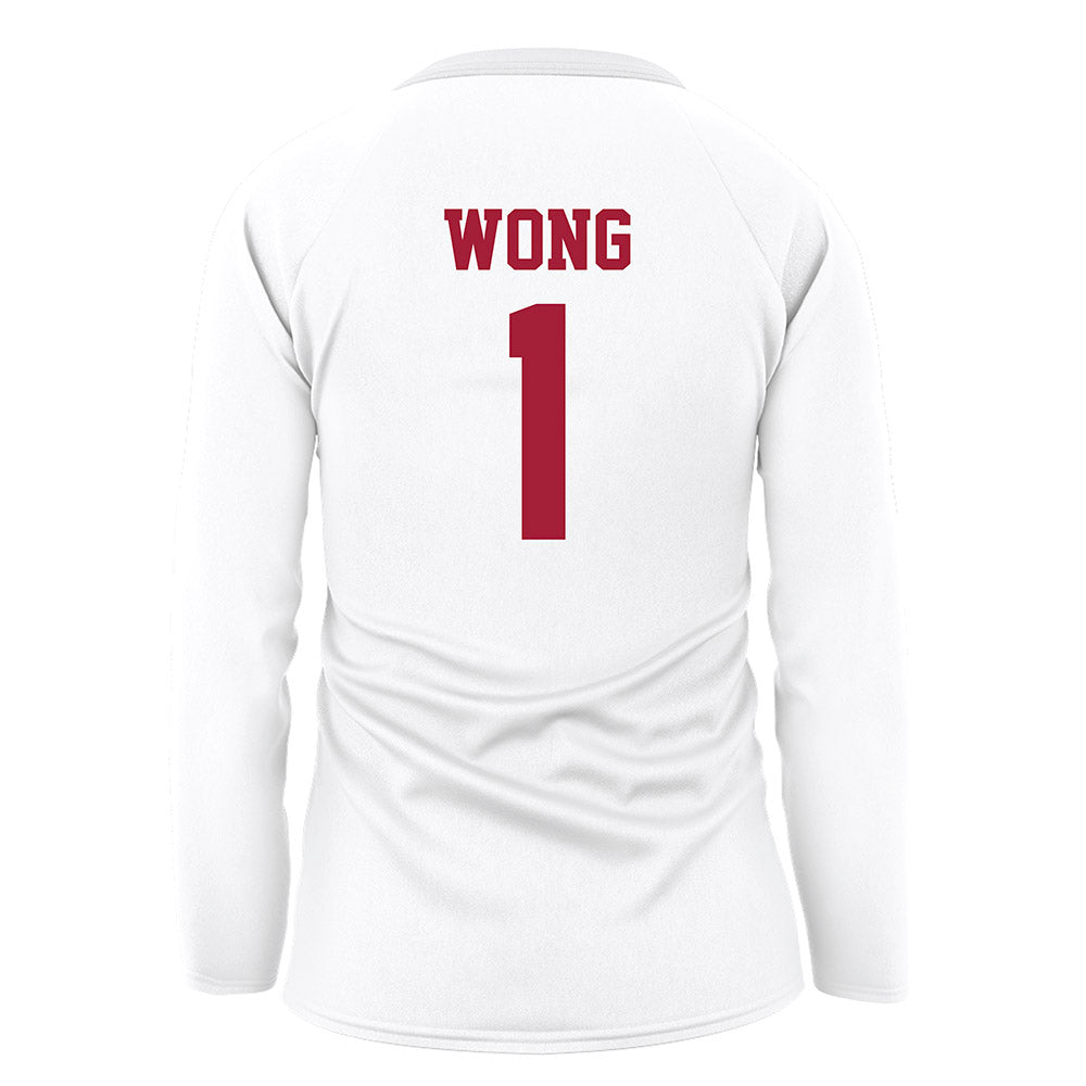 WSU - NCAA Women's Volleyball : Kylie Wong - White Volleyball Jersey-1