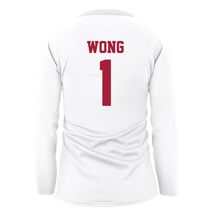 WSU - NCAA Women's Volleyball : Kylie Wong - White Volleyball Jersey-1