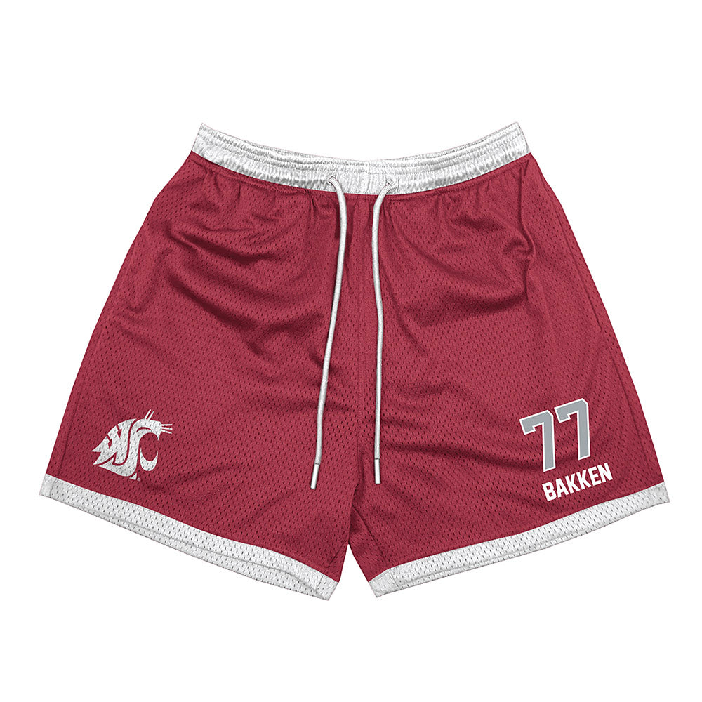 WSU - NCAA Football : Nick Bakken - Shorts-0