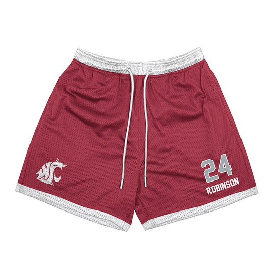 WSU - NCAA Men's Basketball : Dominik Robinson - Shorts-0
