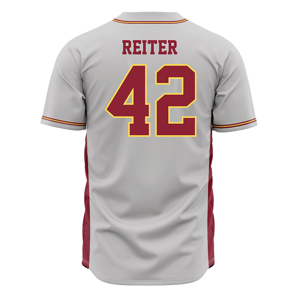 NSU - NCAA Baseball : Austin Reiter - Grey Jersey-1