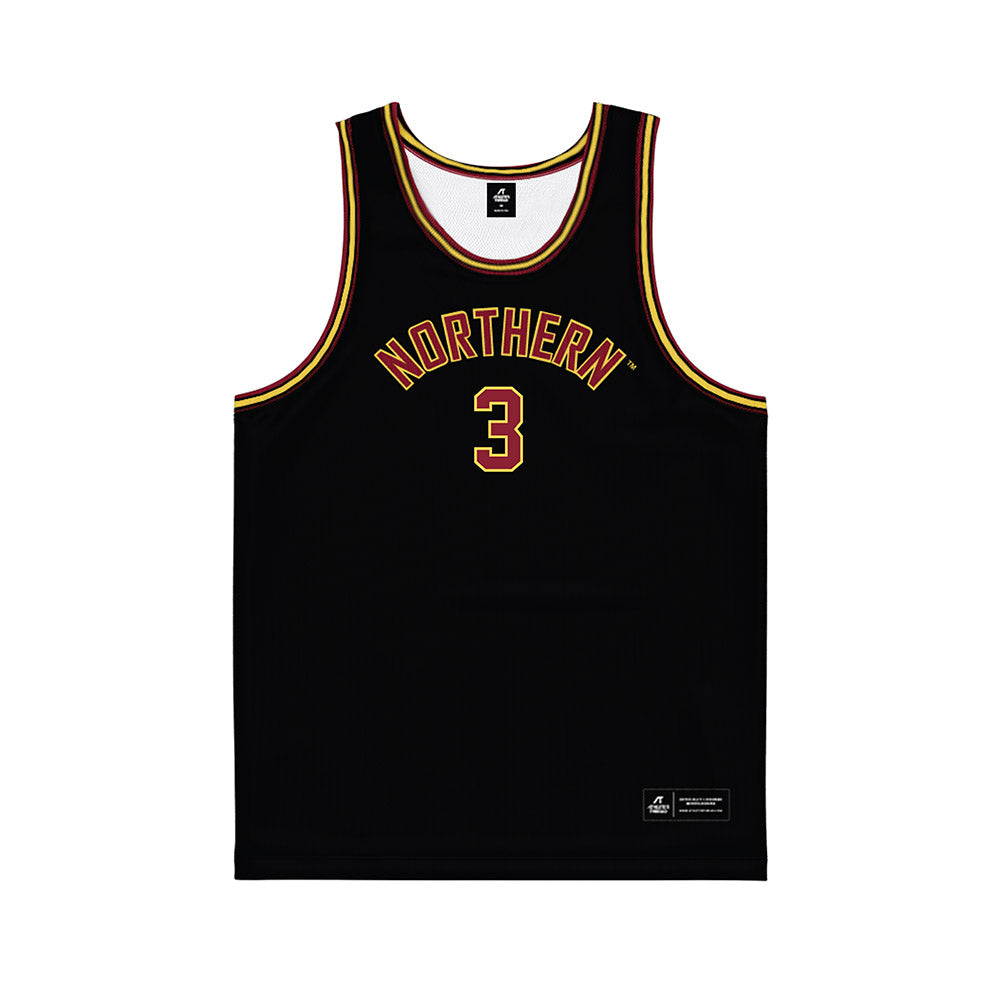 NSU - NCAA Men's Basketball : Brendan Phillips - Black Basketball Jersey-0