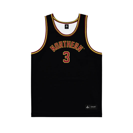 NSU - NCAA Men's Basketball : Brendan Phillips - Black Basketball Jersey-0