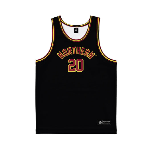 NSU - NCAA Men's Basketball : Marley Baah-Yeboah - Black Basketball Jersey-0