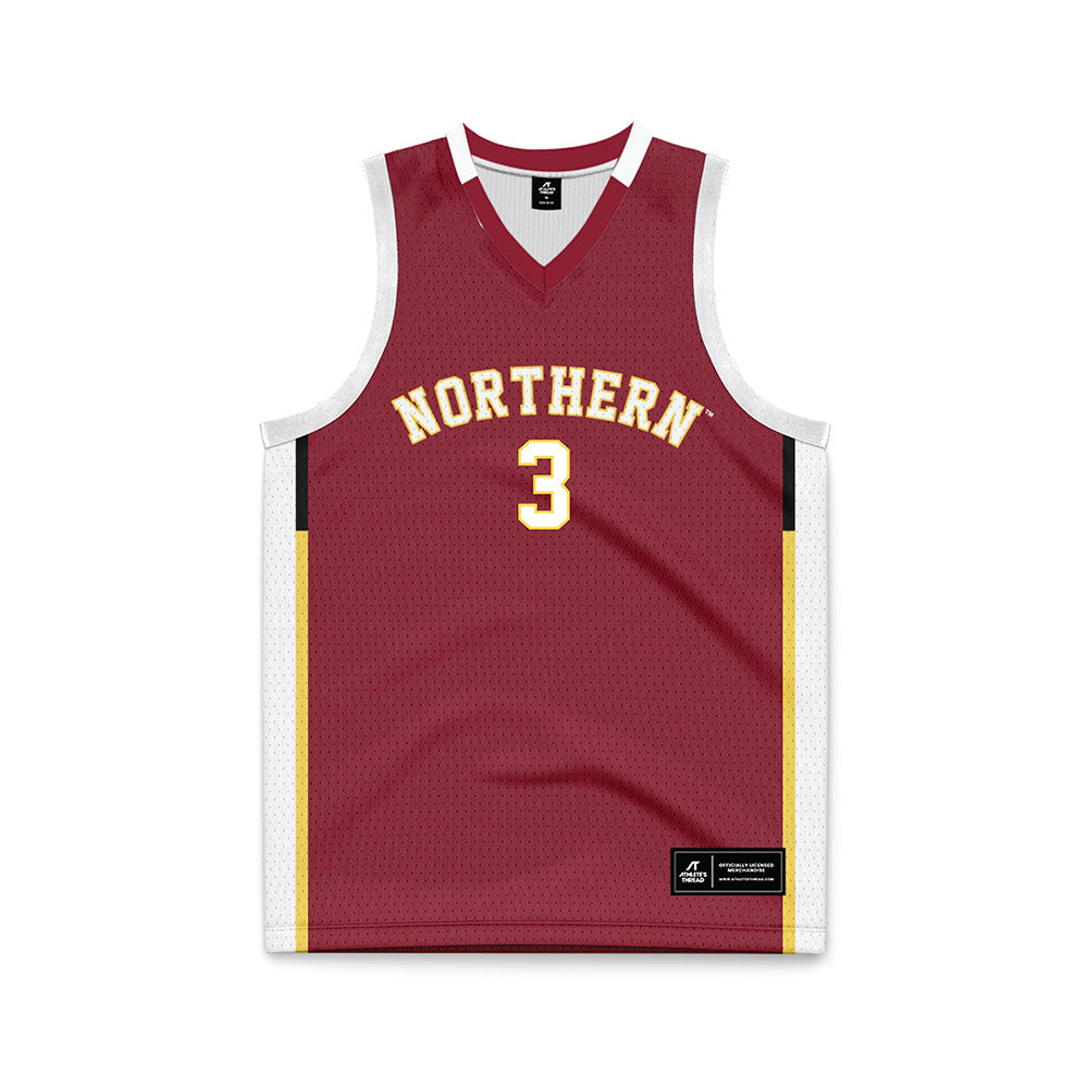 NSU - NCAA Men's Basketball : Brendan Phillips - Maroon Basketball Jersey-0
