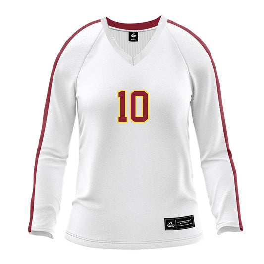 NSU - NCAA Women's Volleyball : Addie Leach - White Volleyball Jersey-0
