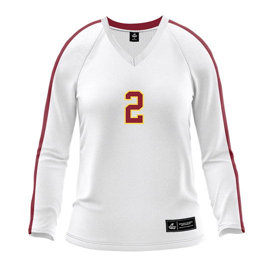 NSU - NCAA Women's Volleyball : Katelyn Schroeder - White Volleyball Jersey-0