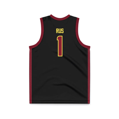 NSU - NCAA Women's Basketball : Reagan Rus - Black Basketball Jersey-1