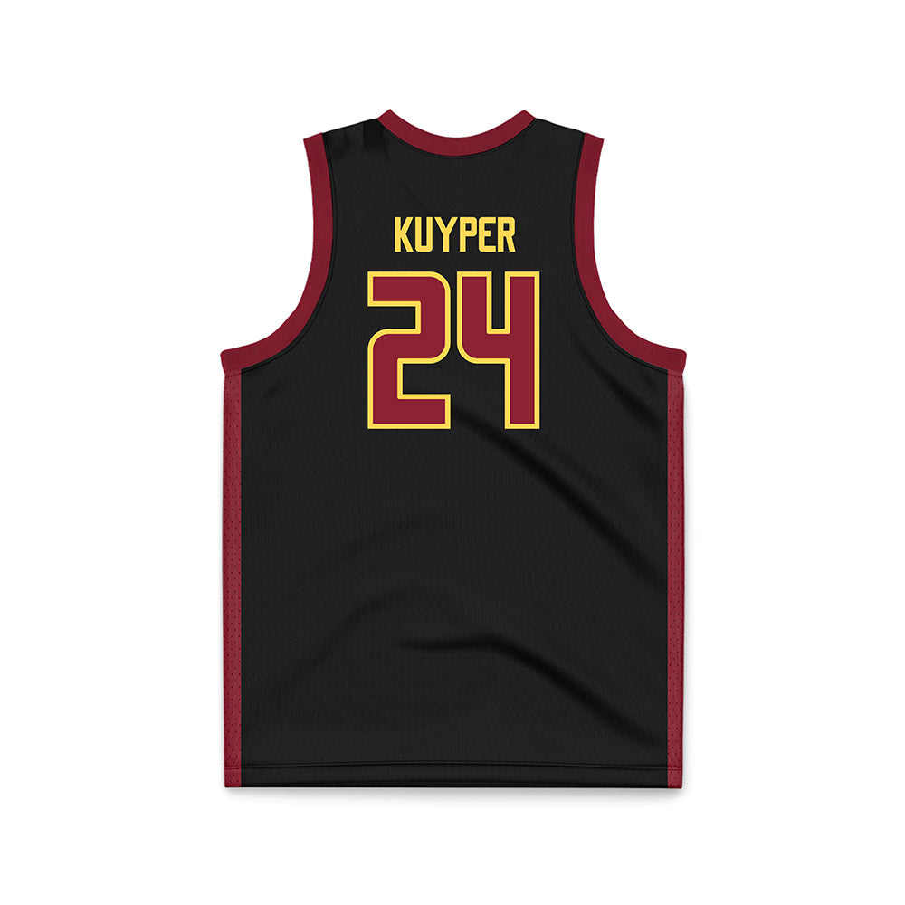 NSU - NCAA Women's Basketball : Carli Kuyper - Black Basketball Jersey-1