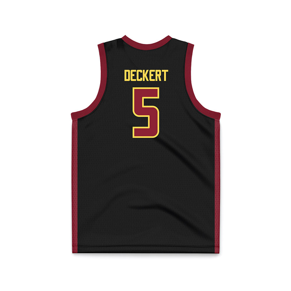 NSU - NCAA Women's Basketball : Kennedi Deckert - Black Basketball Jersey-1