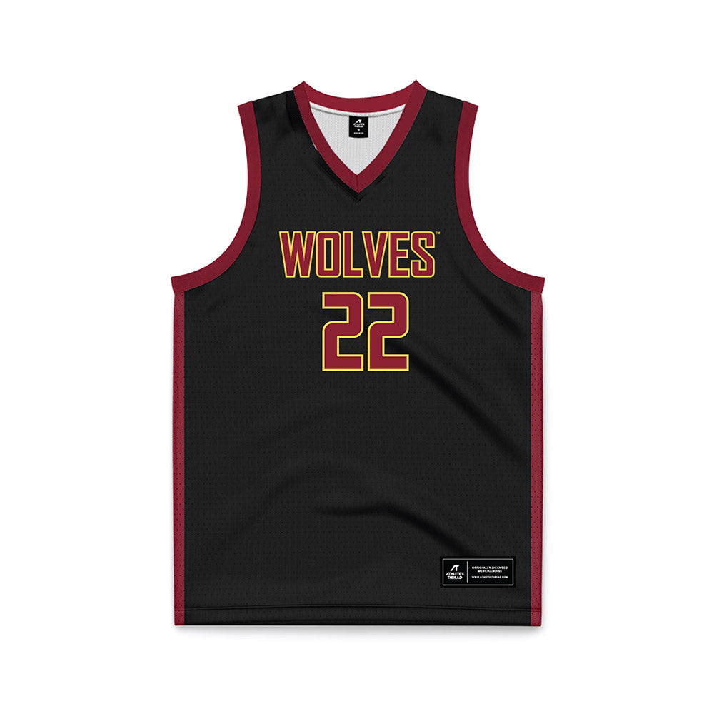 NSU - NCAA Women's Basketball : Ava Hanson - Black Basketball Jersey-0