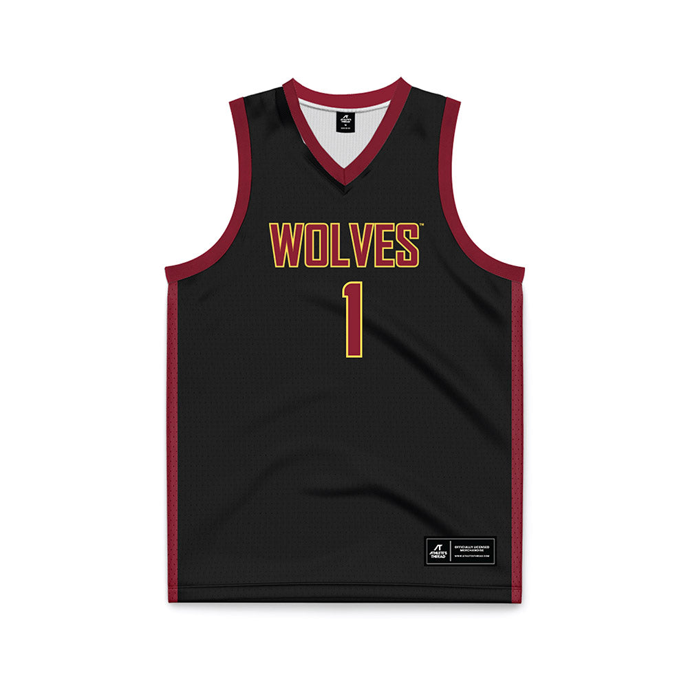 NSU - NCAA Women's Basketball : Reagan Rus - Black Basketball Jersey-0
