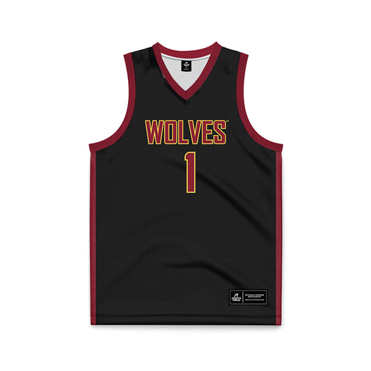 NSU - NCAA Women's Basketball : Reagan Rus - Black Basketball Jersey-0