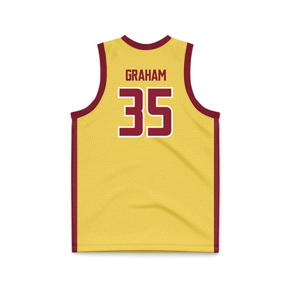 NSU - NCAA Women's Basketball : Telia Graham - Yellow Basketball Jersey-1